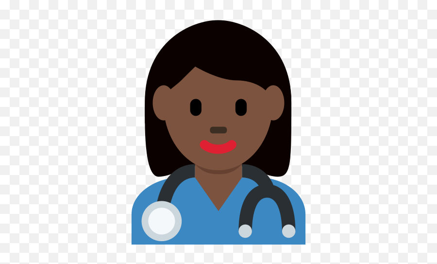 U200d Woman Health Worker Emoji With Dark Skin Tone Meaning - Black Doctor Emoji,Emoji Vomiting Cartoon