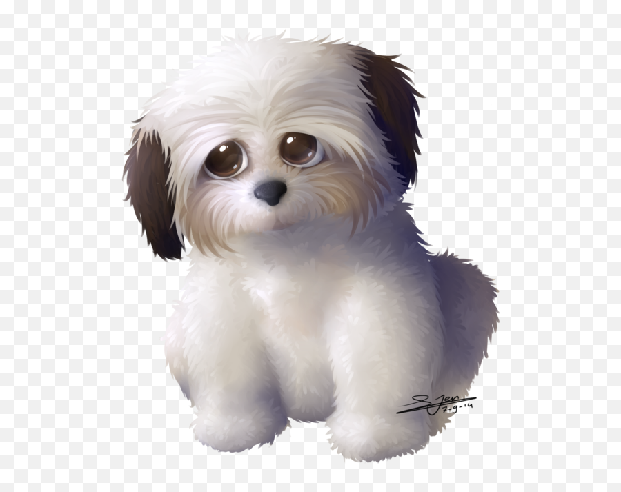 Shih Tzu - Emoji Dog Shih Tzu Png Download Original Size Anime Dog Shih Tzu,How To Make A Dog Emoji