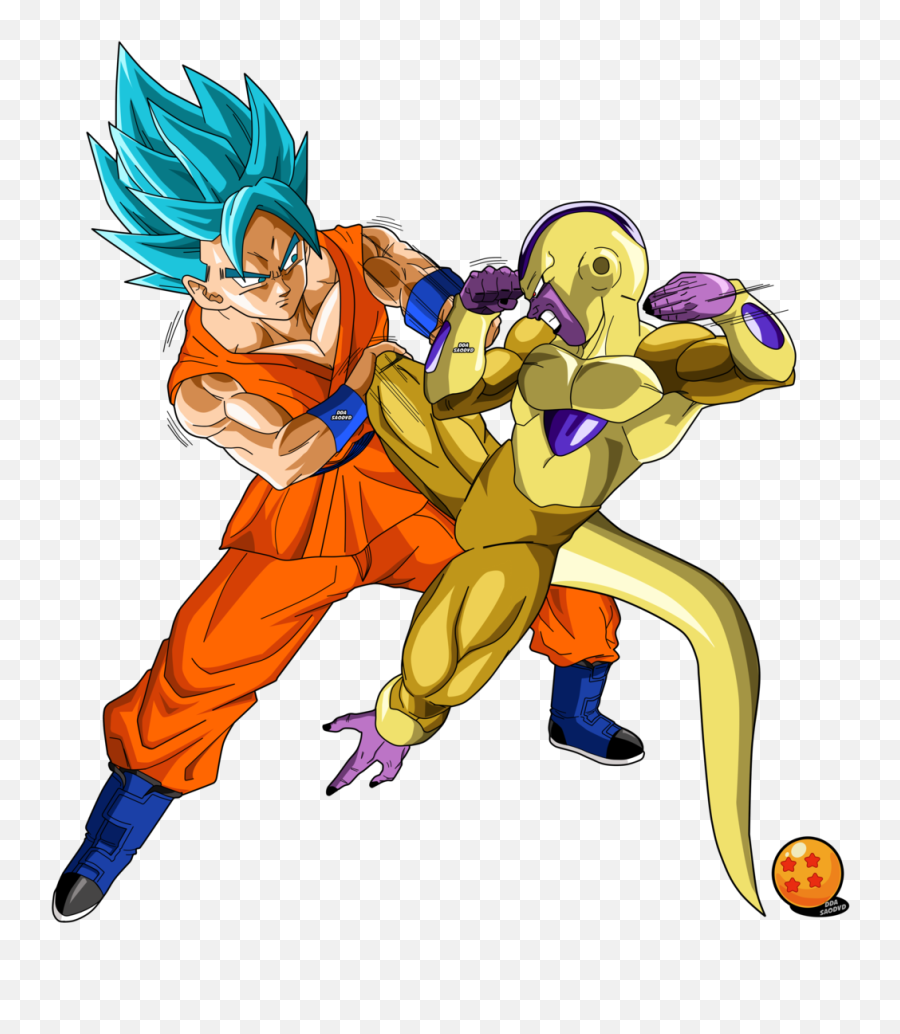 Dragon Ball Super Png Free Download Png Mart - Goku Ssj Blue Vs Golden Freezer Emoji,Dbz Scouter Emoji Transparent