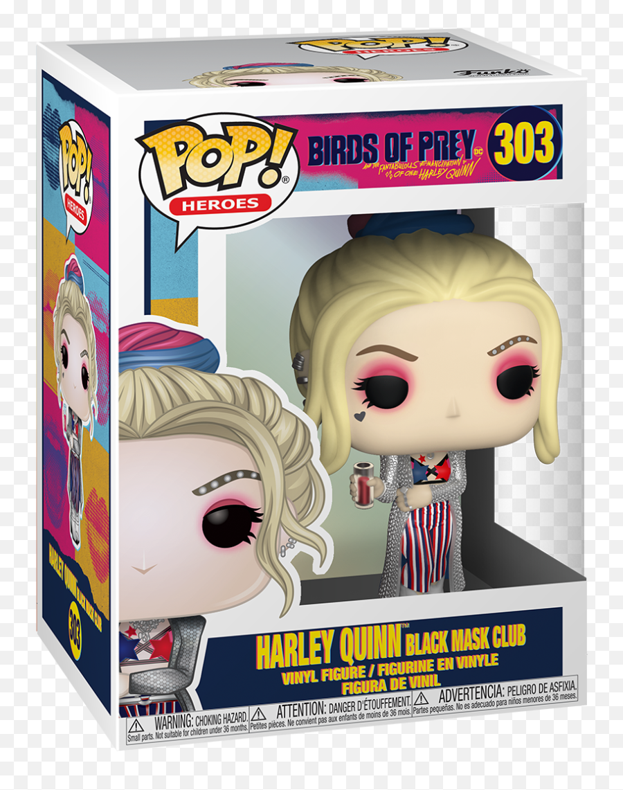 Birds Of Prey - Pop Harley Quinn Black Mask Club Emoji,Emojis Con Cartulina