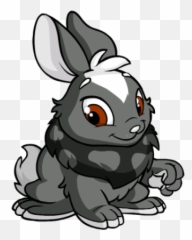 Skunk Cybunny - Darigan Cybunny Emoji,Rabbit Emotion Art
