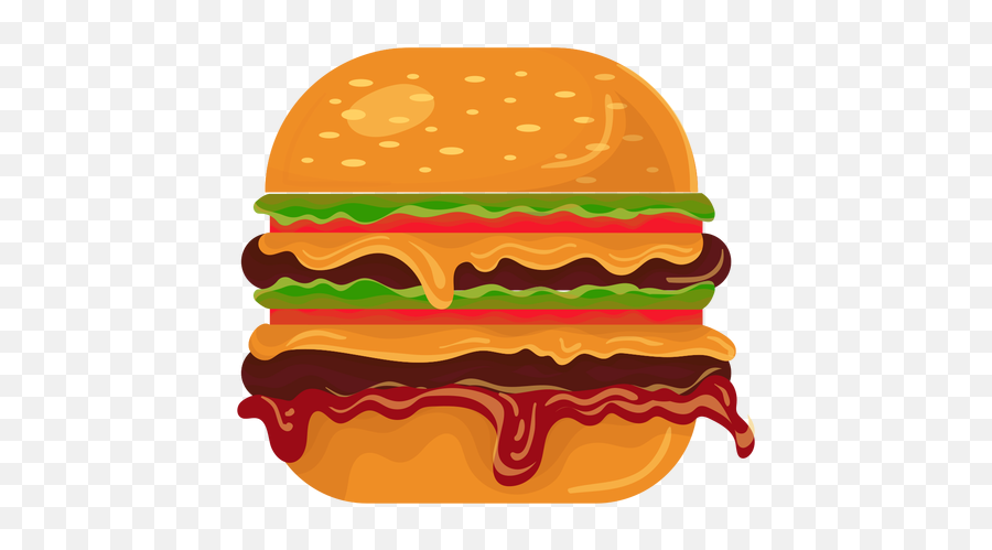 Double Burger Icon Transparent Png Emoji,Cheeseburger Emoji Pillow