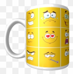 Cleva Yella Mugshots Coffee Mug - Dibujos Cuadrados De Colores Emoji,Facebook Coffee Mug Emoticon