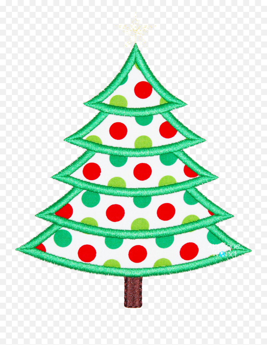 Simple Christmas Tree Applique - Christmas Day Emoji,Christmas Tree Emoticon