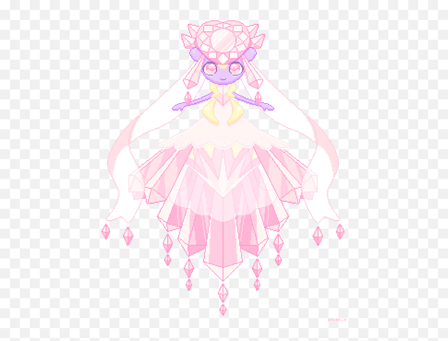 Cute Pokemon Gif Tumblr Reblog Transparent Mega - Cute Mega Diancie Sprite Gif Emoji,Mega Emoji