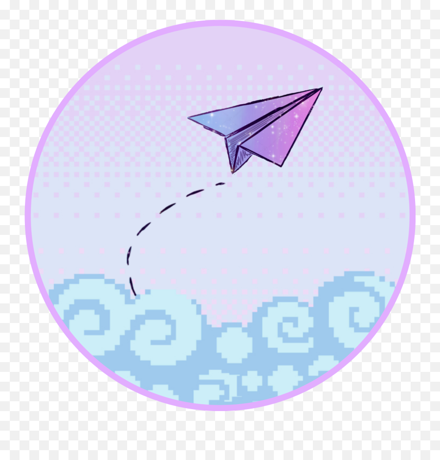 Waporwave Littlepaperplane Littleplane Aesthetic - Circle Emoji,Need Text Emoticon Of Humpty Dumpty