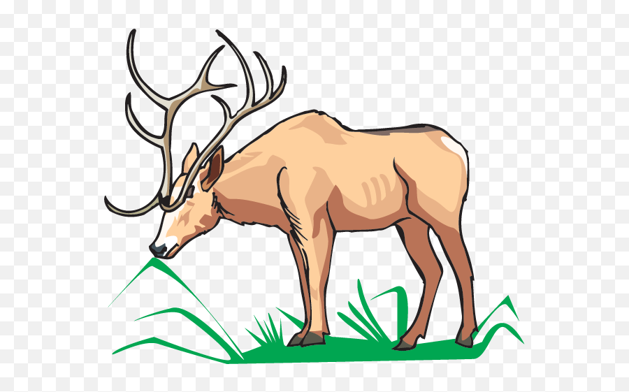 Elk Eating - Love Reindeer Pillow Case Clipart Full Size Elk Eating Grass Cartoon Emoji,Reindeer Emoji