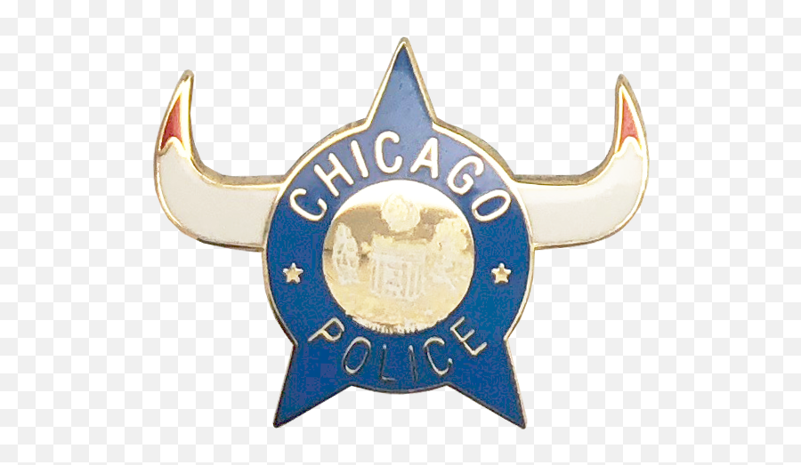 Chicago Police Department Star Lapel Pin 1960u0027s Star With Bull Horns Emoji,Car With Cow Horns Emoticon