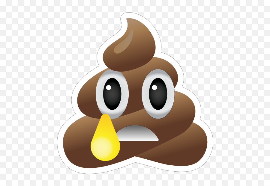 Crying Poop Emoji Sticker 15230 - Poop Emoji With Tongue Sticking Out,Laughing While Crying Emoji