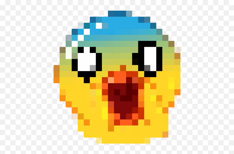 Telegram Sticker From Rofl 8 - Bit Duck Pack Emoji,8 Bit Emoji Animation