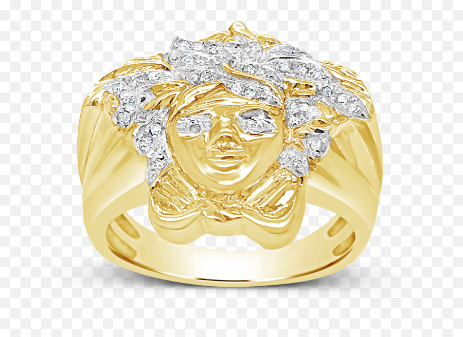 Diamond Designer Medusa Ring 25ctw Round Cut 10k Yellow Emoji,Pharaoh Emoji Diamond Designer Medusa Ring 25ctw Round Cut 10k Yellow Emoji,Pharaoh Emoji