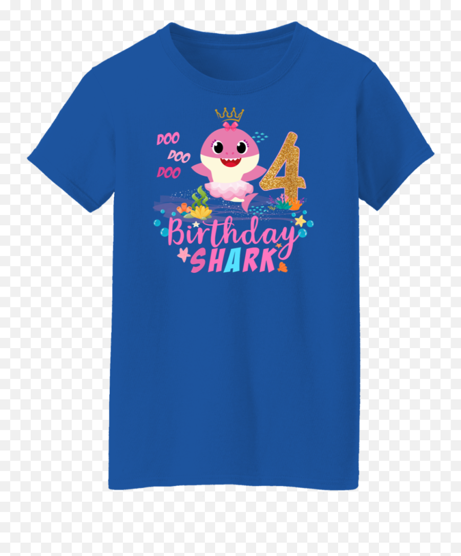 Baby Cute Shark Birthday Boys Girls 4 Years Old 4th Birthday Emoji,Bday Emojis