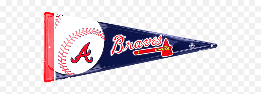 Atlanta Braves Pennant Transparent Png - Braves Pennant Png Emoji,Braves Emoji