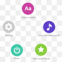 Proximity Based Socials - Dot Emoji,The Woah Emoji