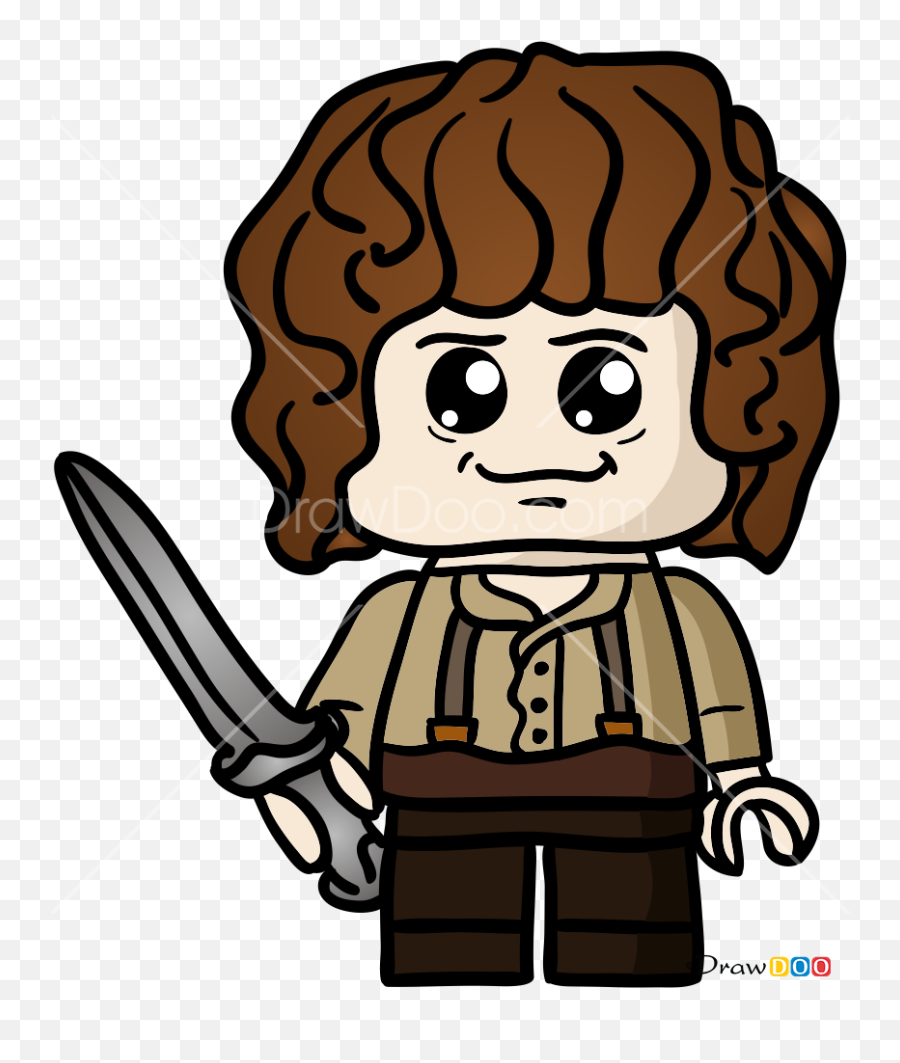 How To Draw Brick Hobbit Chibi - Fictional Character Emoji,Dagger Knife Emoji