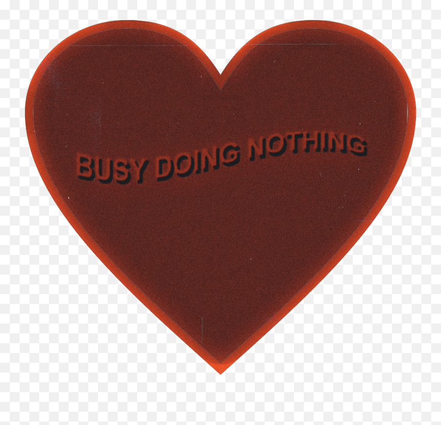Red Heart Lazy Sticker - Solid Emoji,Busy Doing Nothing Emoji