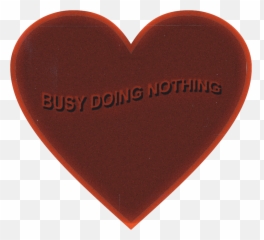 Red Heart Lazy Sticker - Solid Emoji,Busy Doing Nothing Emoji