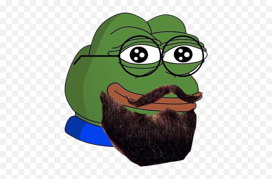 Feelshipsterman - Pepe Beard Emoji,Discord Emoji Man