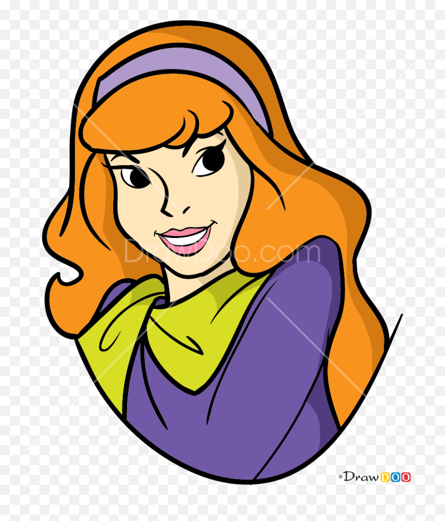 How To Draw Daphne Blake Scooby Doo - Easy Daphne Drawing Emoji,Face Emotions Drawing