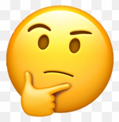 Download Disappointed Emoji Iphone Png - Thinking Emoji Transparent Background,Disappointed Emoji