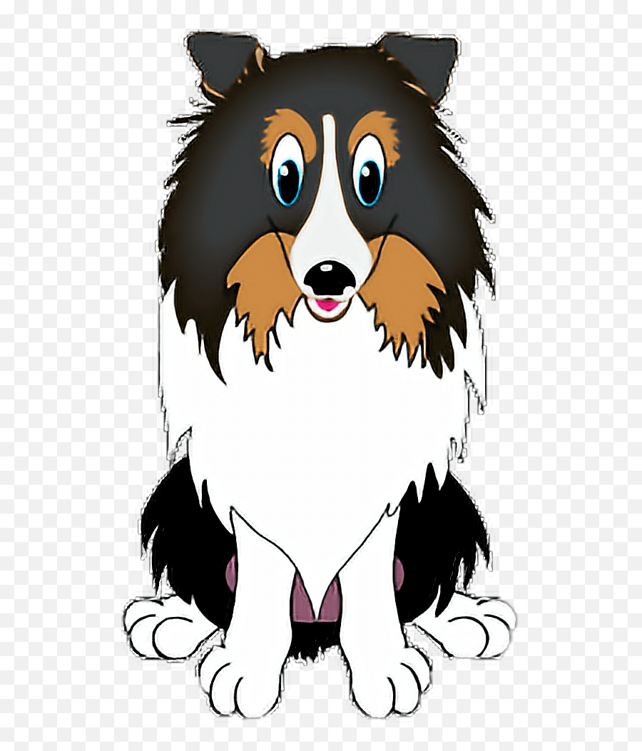 Dog Shetlandsheepdog Sheltie Sticker - Soft Emoji,Sheltie Emoji