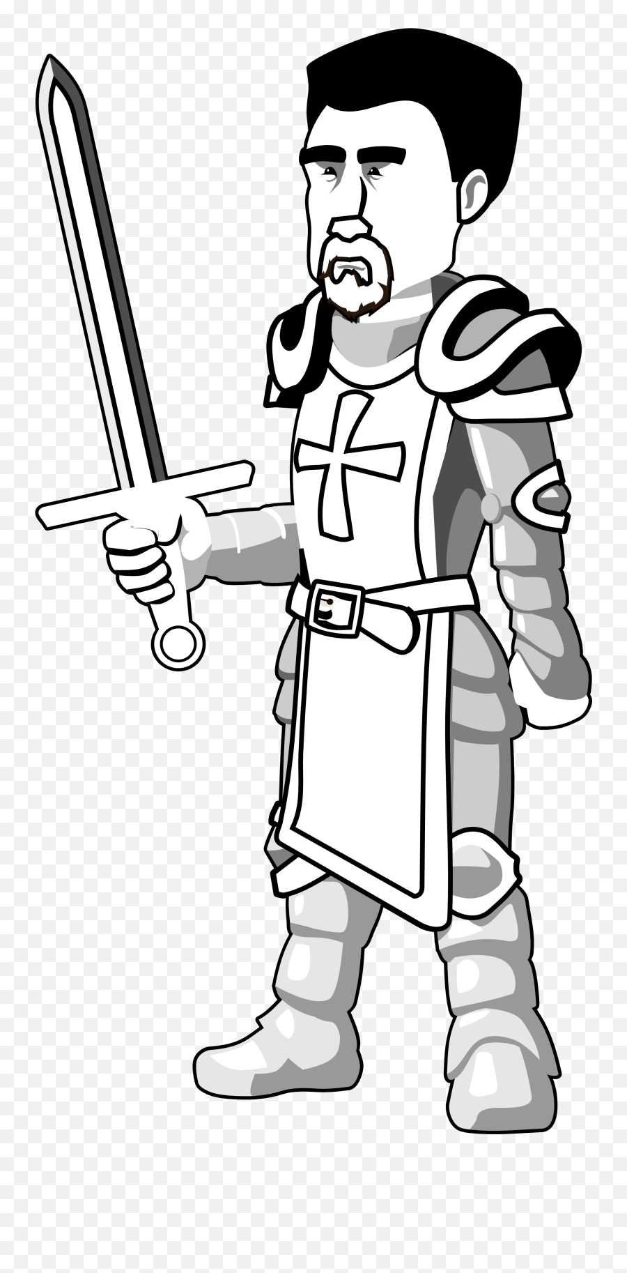 Knights Clipart Clear Knights Clear - Black And White Cartoon Images Of Knights Emoji,White Knight Emoji