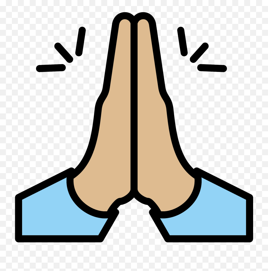 Palms Up Together Emoji Clipart - Kid Praying Clipart Gif,Emojis That Go Together