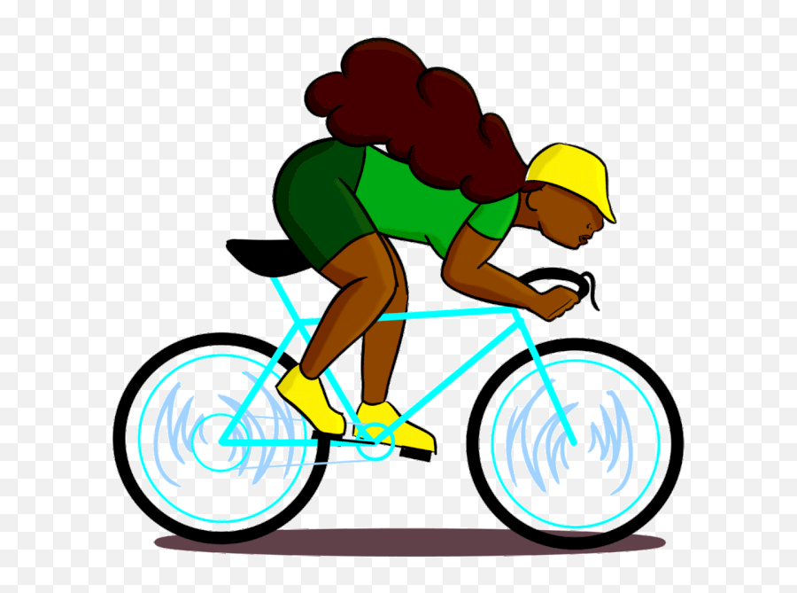 Biker Girl Animation On Scad Portfolios Animated 1 - Cloudygif Road Bicycle Emoji,Biker Emoji