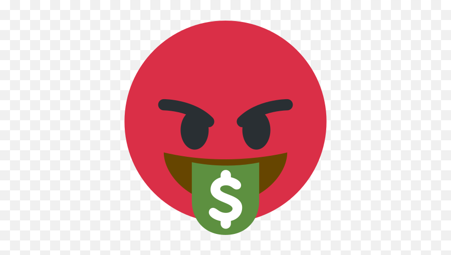 Emoji Remix On Twitter Rage Money Mouth Face - Happy,Rage Emoji