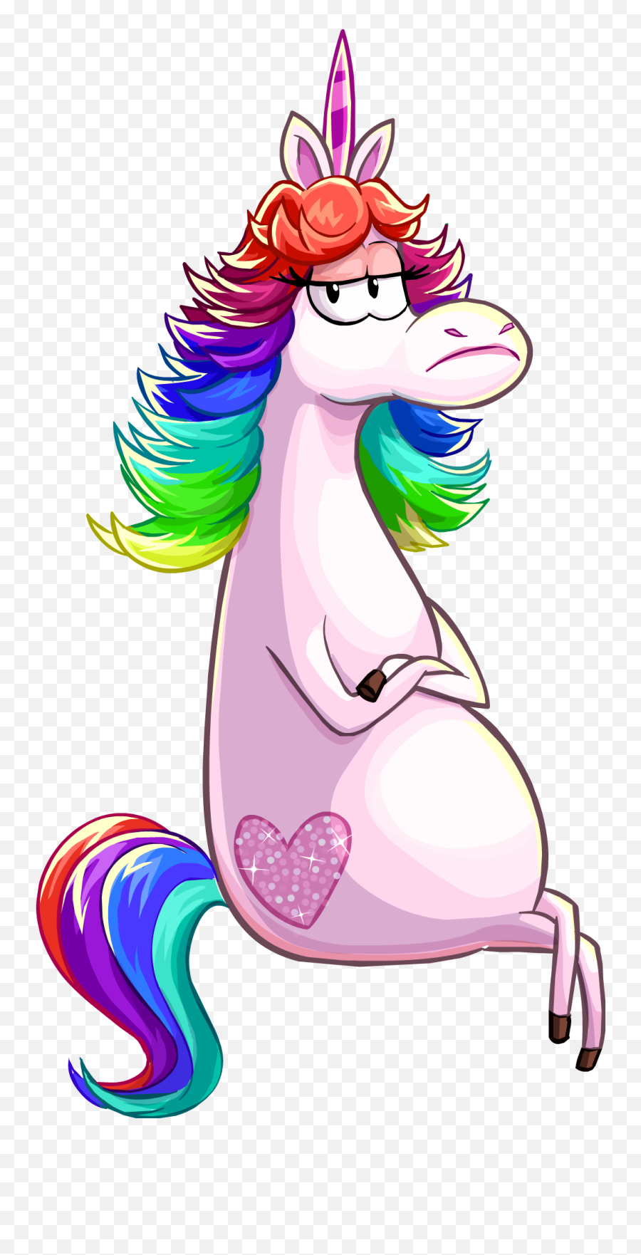 Rainbow Unicorn Club Penguin Wiki Fandom - Rainbow Unicorn Drawing Emoji,Unicorn Emoji Coloring Pages