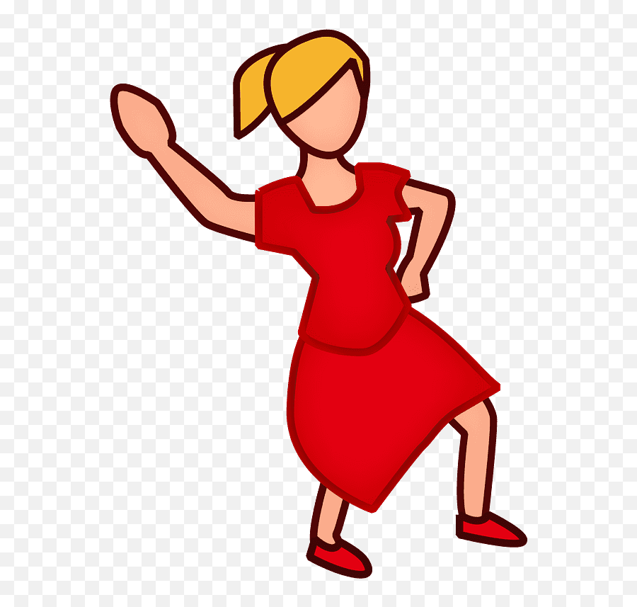Woman Dancing Emoji Clipart - Clip Art,Woman Dancing Emoji