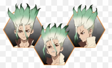 Senku Gallery Emoji,Stone Face Emoji