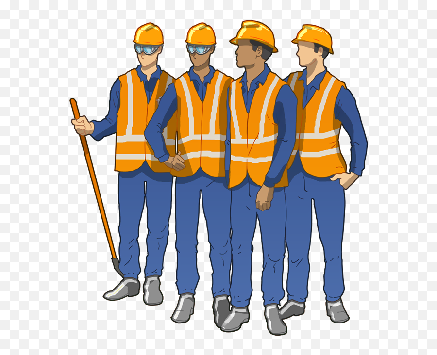 Contractor Clipart Factory Worker Contractor Factory Worker - Construction Workers Cartoon Emoji,Emojis Construction Worker