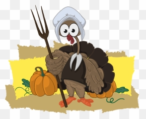 Painted Turkey With A Pitchfork Free Image - Once Upon A Crime Turkey Trouble Emoji,Emotion Pitchfirk