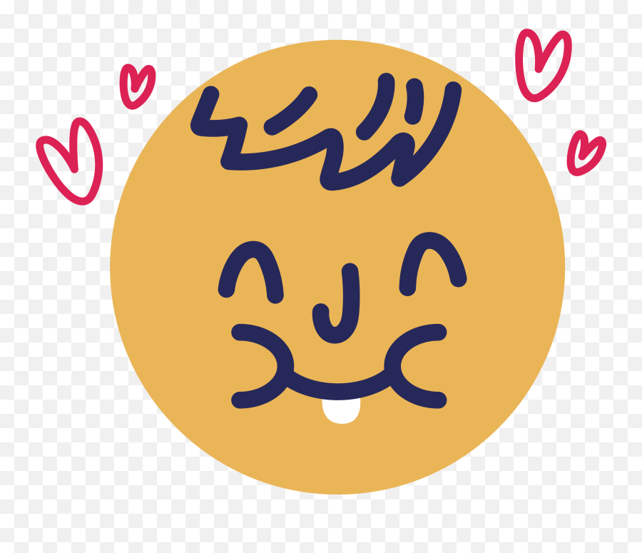 Emoji In Love Wall Sticker - Emoji,Happiness Scale Emojis