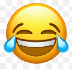 Crying Laughing Emoji Clipart - Iphone Laughing Emoji Png,Laughing Emoji Cushion