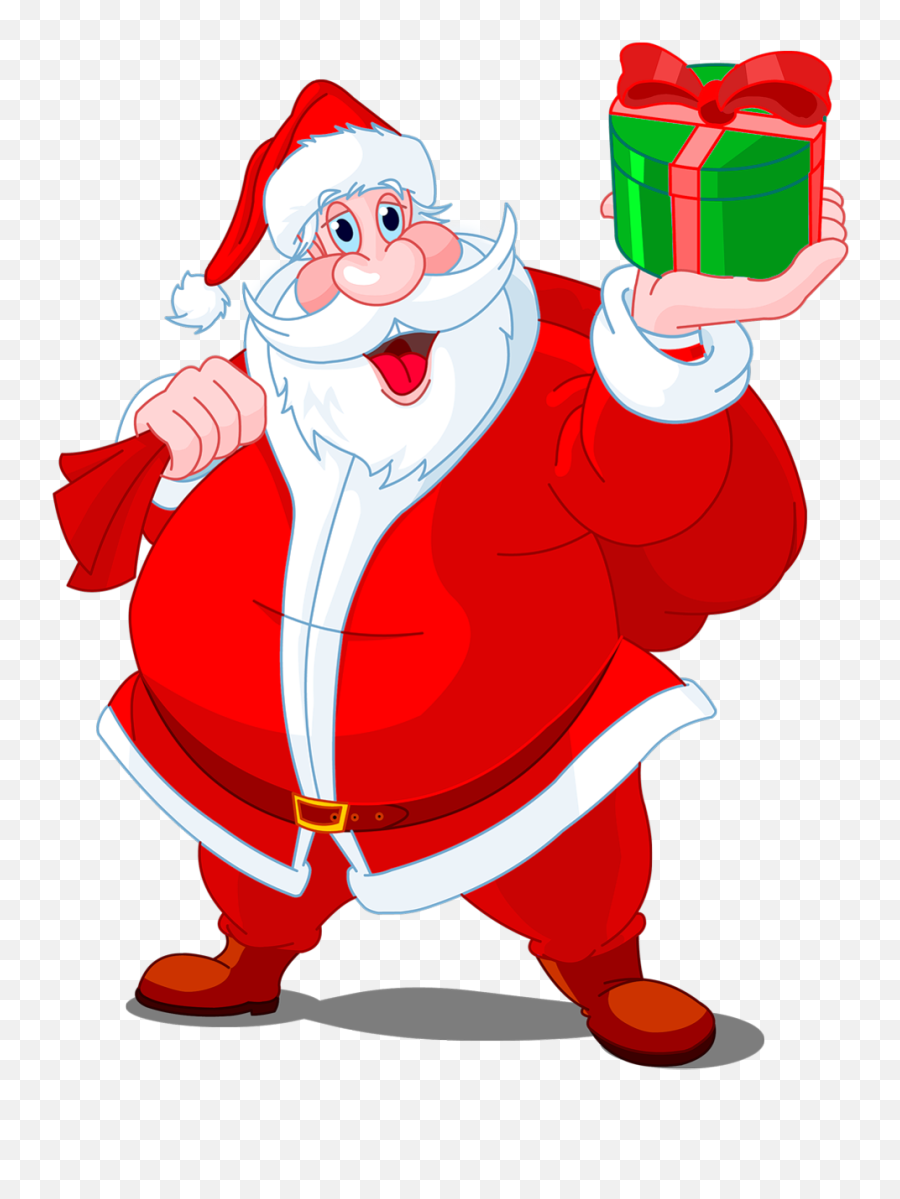 Christmas Santa Clip Art - Santa Claus Clip Art Emoji,Santa Body Emoji Png