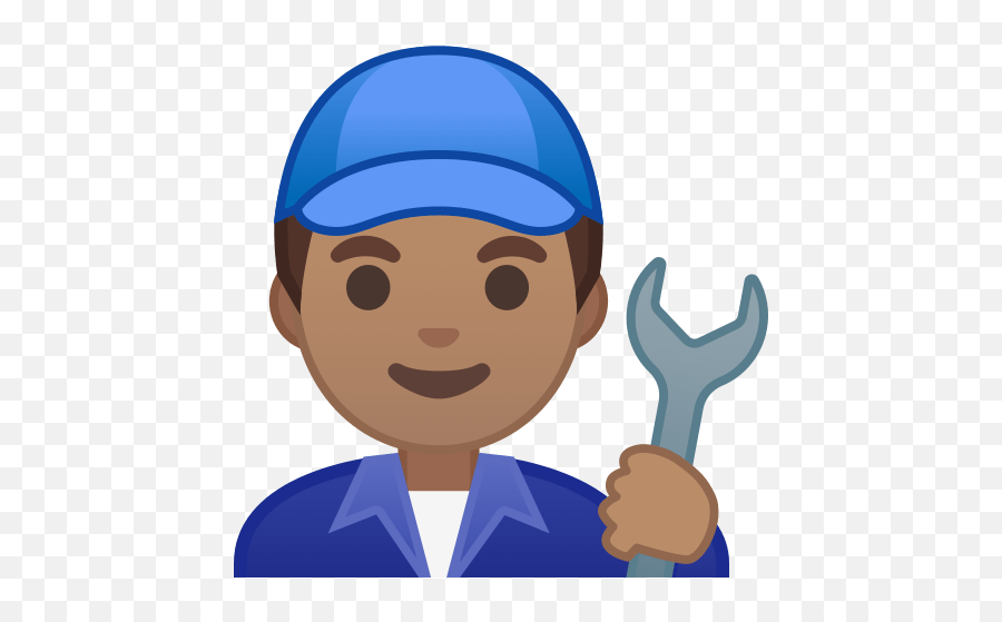 U200d Mechanic Wrench Man With Medium Skin Tone - Mechanic Emoji Png,\ud83d\ude1c Emoticon?