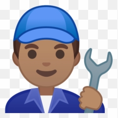 U200d Mechanic Wrench Man With Medium Skin Tone - Mechanic Emoji Png,\ud83d\ude1c Emoticon?