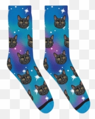 Casual Socks Your Pet On Galaxy Socks Your Face On Galaxy - Soft Emoji,Crown Emoji Sports Socks