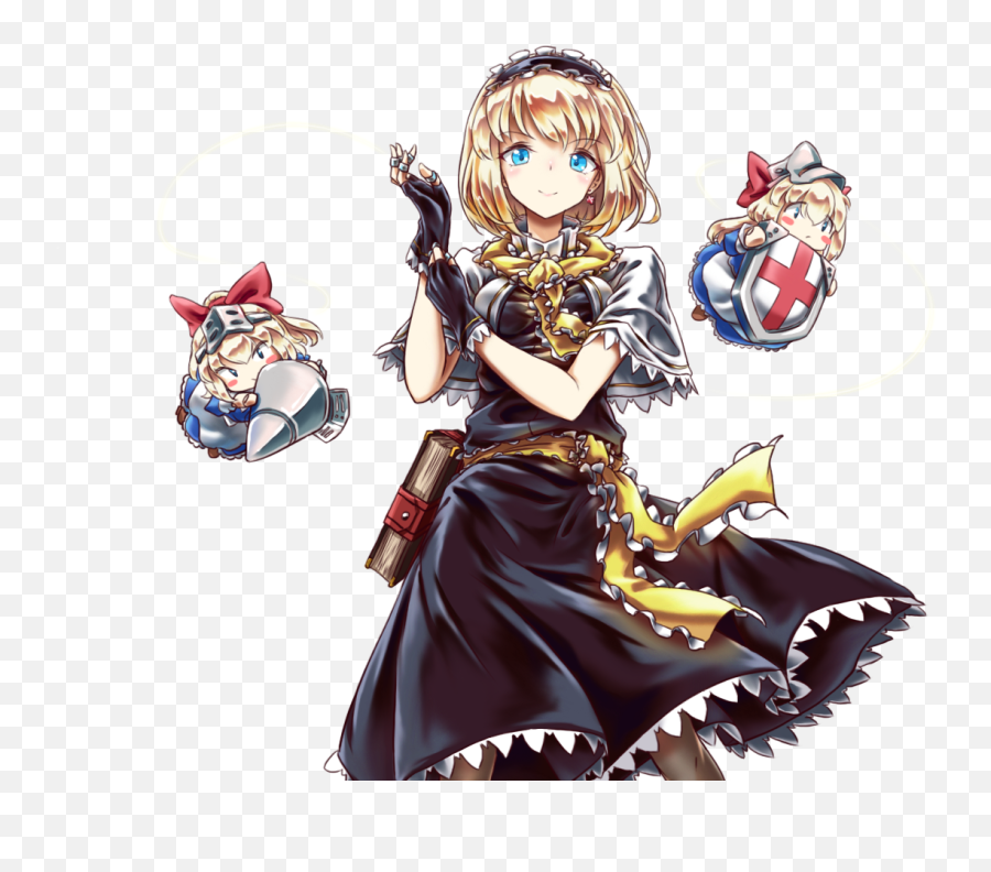 Alice Margatroid And Shanghai Doll - Fictional Character Emoji,Touhou Alice's Emotion Colors