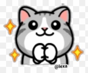 Sticker Maker - Cat Daily Life Emoji Happy,Grey Cat Emoticon