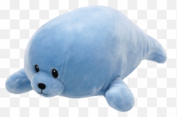 Squirt - Blue Seal Baby Ty Medium Toy Sense Squirt Beanie Baby Emoji,Mattel Emotions Bear Collectible