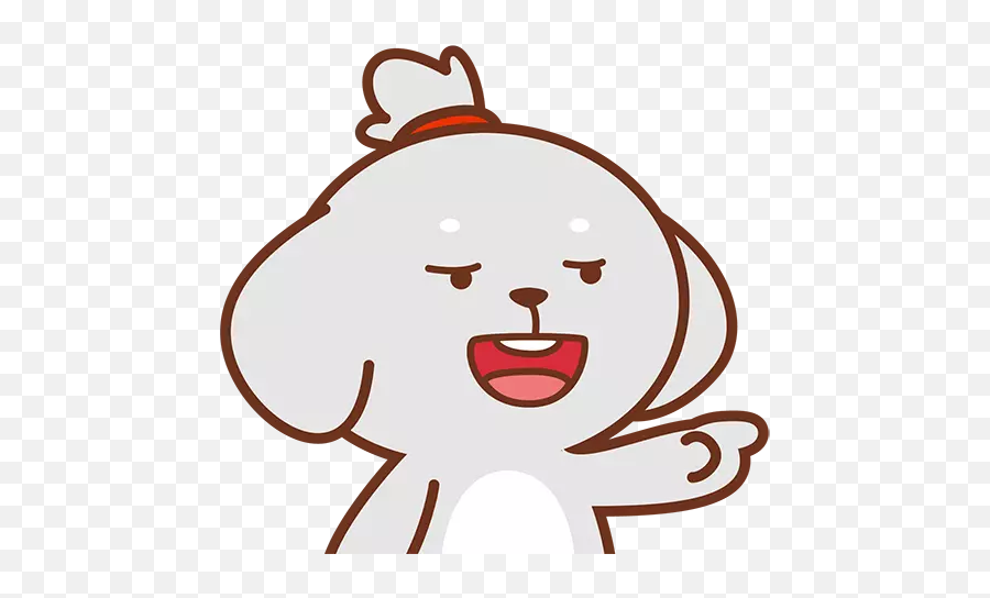 Lala Dog - Stickers For Whatsapp Happy Emoji,Emoji Panda Dog Good Night