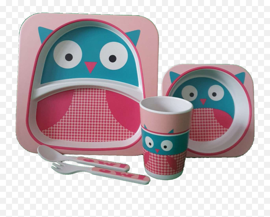 Products U2013 Page 3 U2013 Kapai Kids Furniture - Bamboo Dinner Set Owl Emoji,Emoji Pals Bed In A Bag Bedding Set