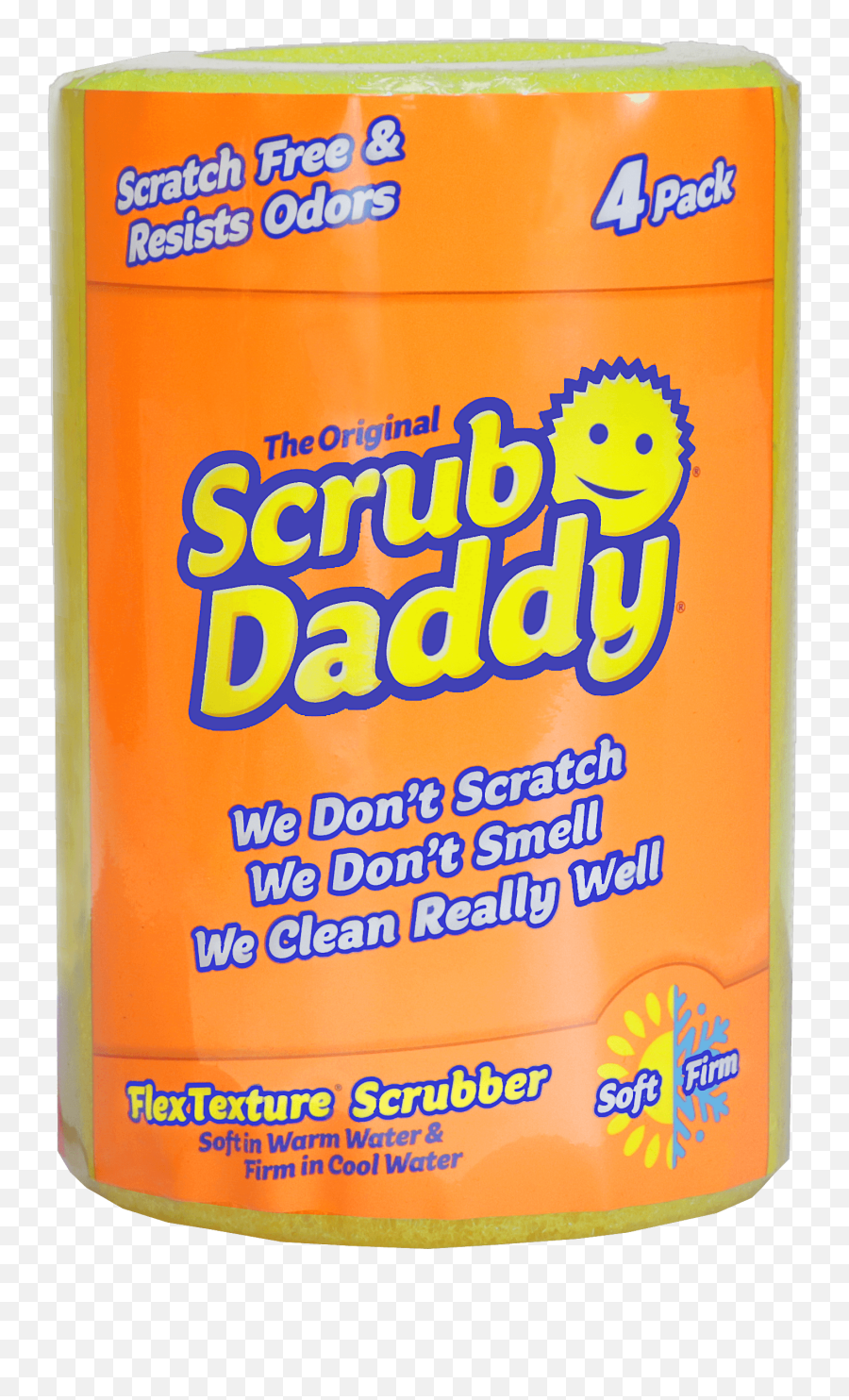 Scrub Daddy Scour Daddy Heavy Duty Sponge For Household 3 Emoji,Heart Emoticon Loaded Cauliflower