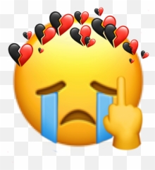 When U Get Rejected Sticker By Ruby Emoji,Rubies Emoticons