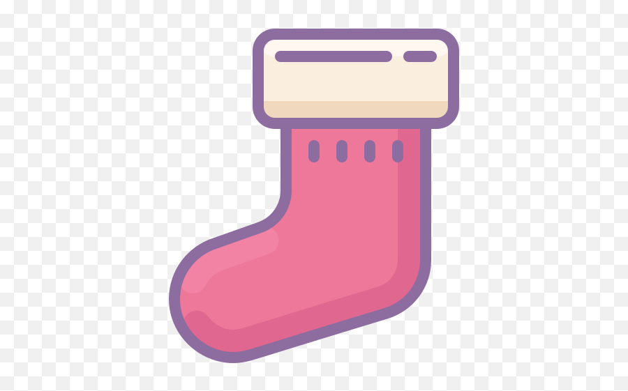 Christmas Stocking Icon In Cute Color Style Emoji,Christmas Food Emoji Iphone