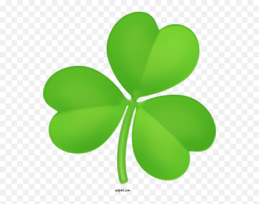 Holidays Green Leaf Symbol For Saint Patricks Day - Saint Shamrock Transparent Emoji,Leaf Emoji