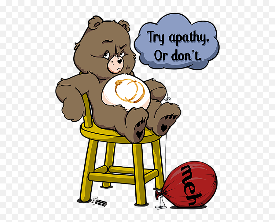 Apathy Bear Care Tote Bag For Sale By Alamsyah Bucini Emoji,Apathy Emoticon